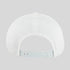 White baseball cap on a light gray background